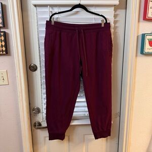 Burgundy Jogger Pants